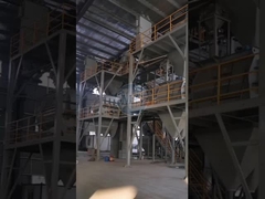 Простая 3-4 Т/ч Сухомортная производственная линия Керамическая плитка Клейная смесительная машина