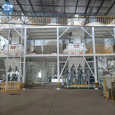 Китай Новый продукт 15-25T/H Автоматическая сухой морт производственная линия Цемент морт смесителя