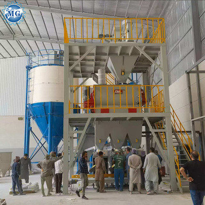 Автоматическая 10-20TPH сухой раствор растительного песка цементный смеситель плитки клейкая машина
