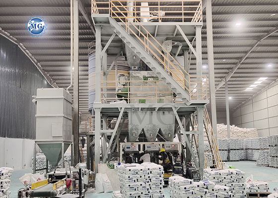 Long Lifetime Automatic Dry Mix Powder Mortar Production Line Wall Putty Skim Coat Tile Adhesive Making Machine