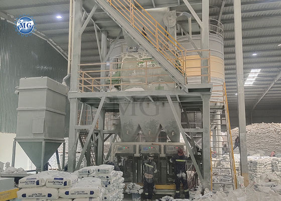 Long Lifetime Automatic Dry Mix Powder Mortar Production Line Wall Putty Skim Coat Tile Adhesive Making Machine