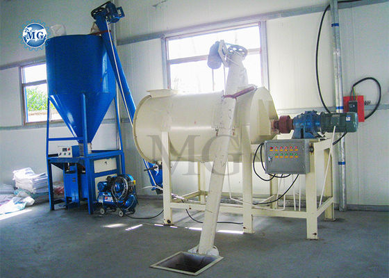 Simple Dry Mix Powder Mortar Mixing Machine Wall Putty Sand Cement Mixer Ceramic Tile Adhesive Glue Manufacturing Plant