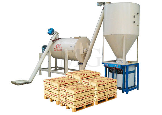 Simple Dry Mix Powder Mortar Mixing Machine Wall Putty Sand Cement Mixer Ceramic Tile Adhesive Glue Manufacturing Plant