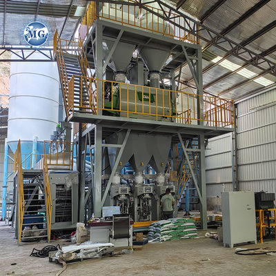 Automatic Bag Palletzing Dry Mix Mortar Mixing Plant Wall Putty Sand Cement Mixer Machine Ceramic Tile Adhesive Making Machine