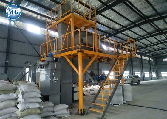 Высота завода 8T/H 8m миномета сухого смешивания замазки двойной плитки вала слипчивая